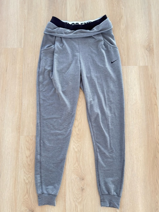 Nike Pants - Nike Gray Fold-Over Waist Joggers